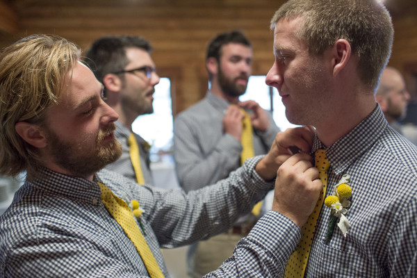 Images before the Brosher-Harrington wedding ceremony at Davis Lodge on Lake Bloomington Saturday, May 30, 2015, in Hudson, Ill. (Stephen Haas)