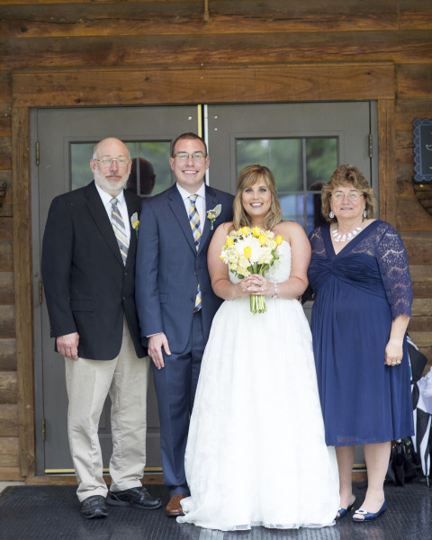 Portraits after the Brosher-Harrington wedding at Davis Lodge on Lake Bloomington Saturday, May 30, 2015, in Hudson, Ill. (Stephen Haas)