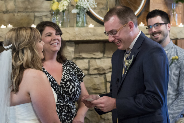 Images from the Brosher-Harrington wedding ceremony at Davis Lodge on Lake Bloomington Saturday, May 30, 2015, in Hudson, Ill. (Stephen Haas)