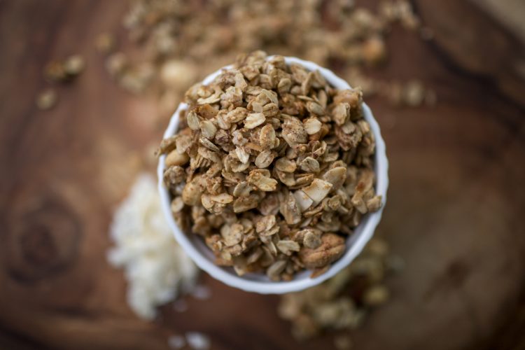 Homemade Granola is pictured on Thursday, April 21, 2016, in Bloomington, Indiana. (Photo by James Brosher)