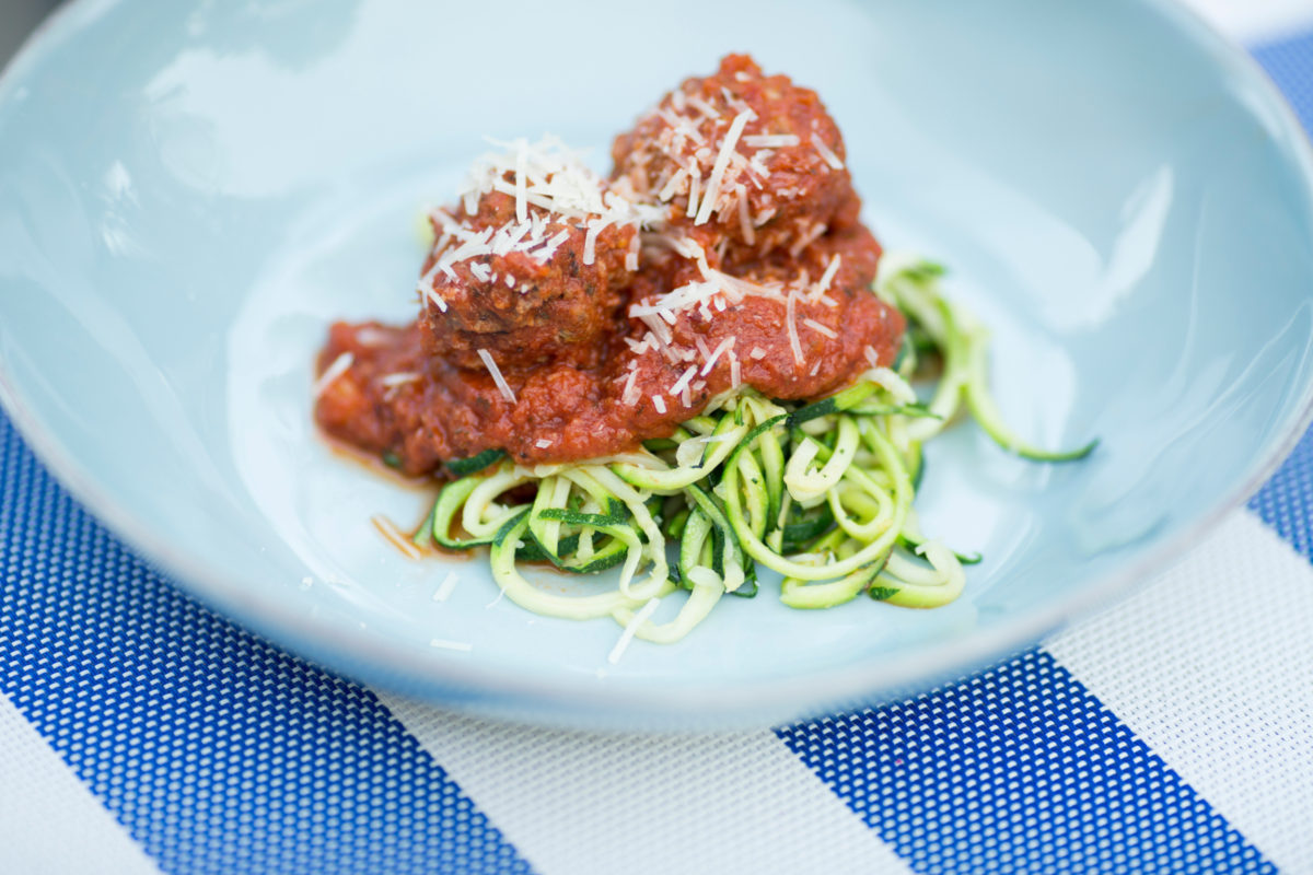 Zoodles With Meatballs The Broadcasting Baker