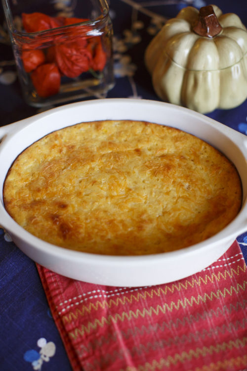 Corn Casserole is pictured on Wednesday, Nov. 23, 2016, in Normal, Illinois. (Photo by James Brosher)